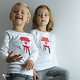 Detské oblečenie - tričko SNEHULIAK S HRNCOM kr/dl rukáv - veľ. od 86 do 128 - 8736730_