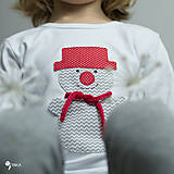 Detské oblečenie - tričko SNEHULIAK S KLOBÚKOM kr/dl rukáv - veľ. od 86 do 128 - 8736836_
