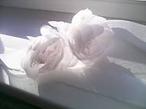 Opasky - Kvetinový opasok "...bielučký ako sneh..." - 8737394_