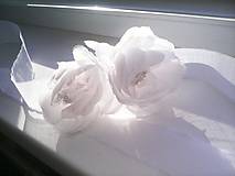Opasky - Kvetinový opasok "...bielučký ako sneh..." - 8737396_