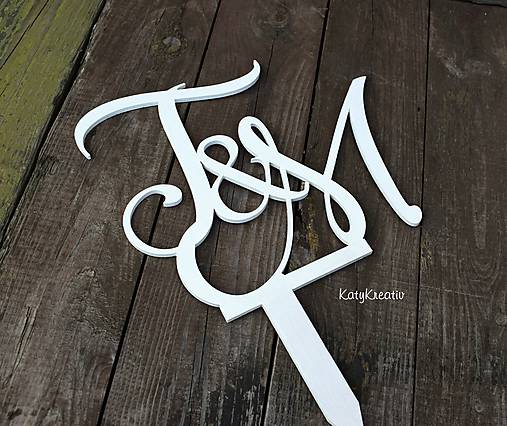 Dekorácie - VEĽKÝ tortový zápich - 8747103_