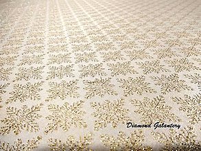 Textil - Látka pretkávaná lurexovou niťou - vločky - cena za 10 cm - 8749305_