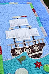 Úžitkový textil - Pirátska loď...prehoz- skladaná plachta - 8744946_