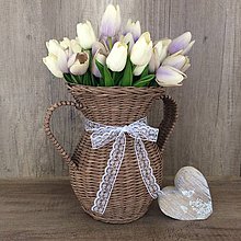 Dekorácie - Pletená váza (iná (zadajte prosím do poznámky)) - 8755494_