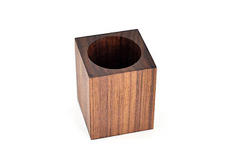 Nádoby - WALNUT OBJECT /soľnička z orechového dreva/ (Pre špáratká) - 8755159_