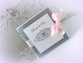Papiernictvo - Svadobné oznámenie "Sweet diamond" - 8750831_