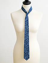 Pánske doplnky - pánska kravata Modrotlač-ka - 8756357_