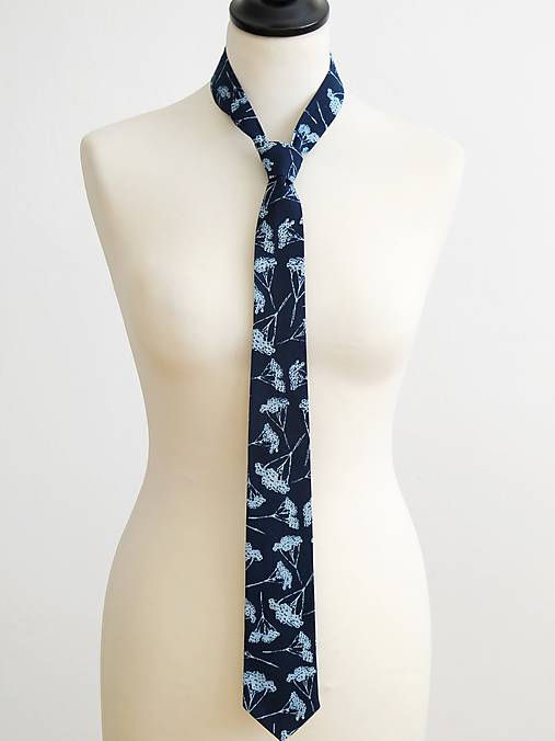 pánska kravata Modrotlač-ka