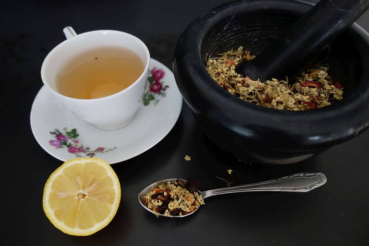 priaznivý zimný čaj- vylepšený pozitívny zimný čaj