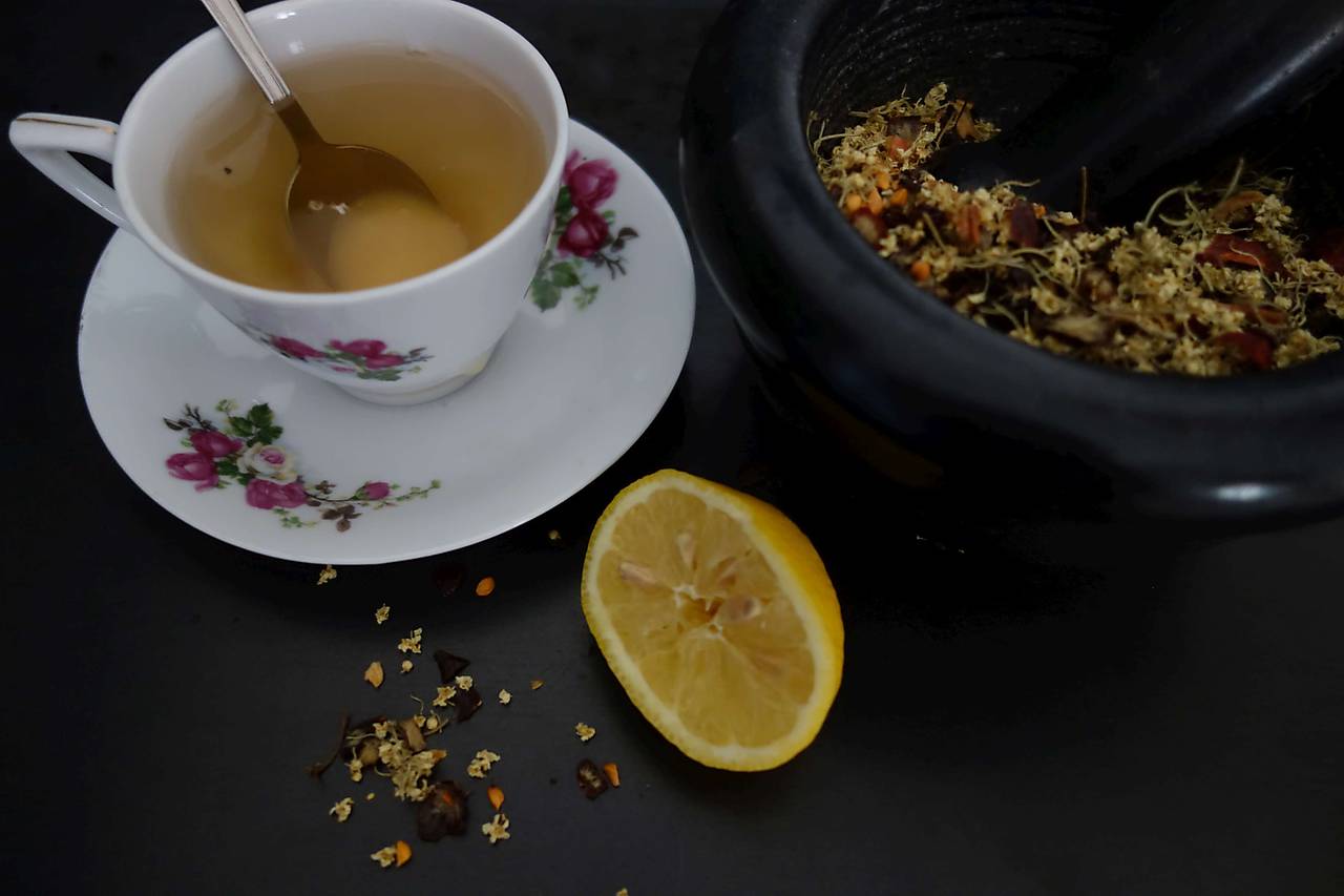 priaznivý zimný čaj- vylepšený pozitívny zimný čaj