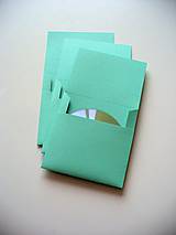 Papiernictvo - jednoduchý CD obal/ mint - 8761958_