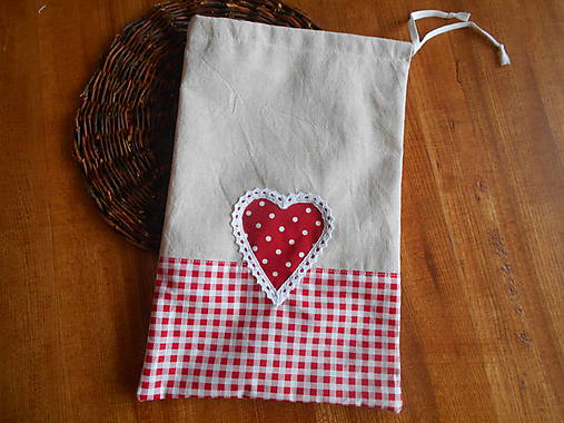 Úžitkový textil - Vidiecke vrecúško na bylinky - 8764158_