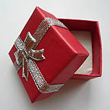 Obalový materiál - Krabička 4x4x3cm-1ks (červená) - 8769477_