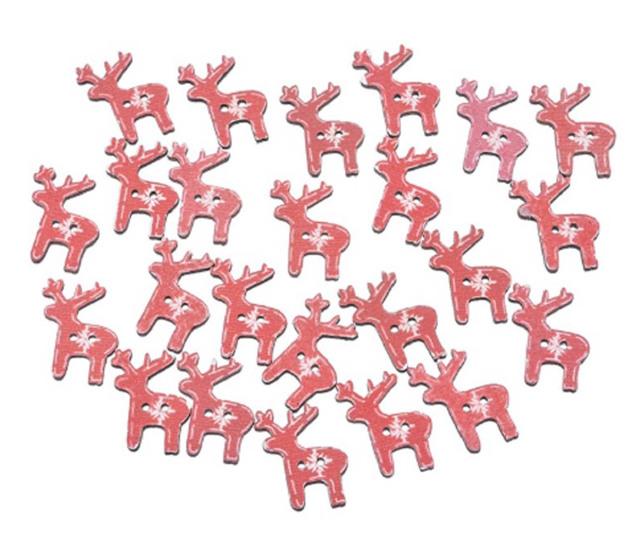 Gombík drevený sobík 2,5 cm