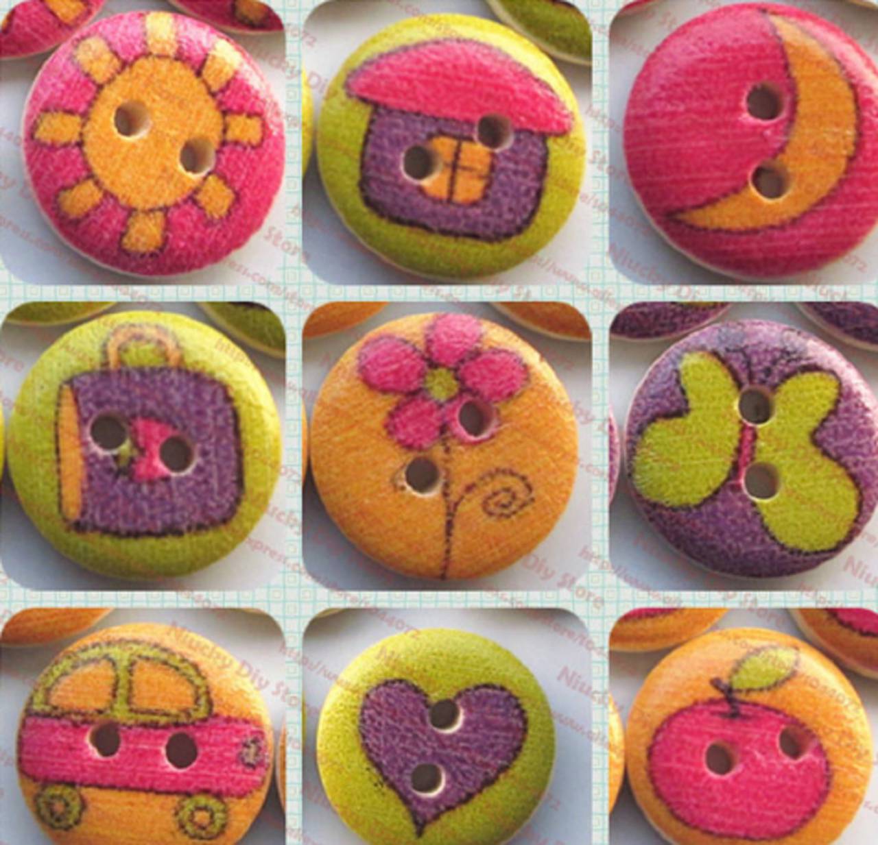 G104 Gombíček farebný detský 1,5 cm