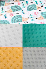 Detský textil - BUVI... Tyrkysoví ježkovia & MiNKy... deka pre najmenších ♥ - 8774724_