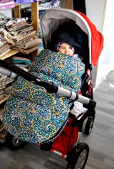 Detský textil - Fusak s minky - ukážka s bábätkom v kočíku Joolz Day1 - 8775603_