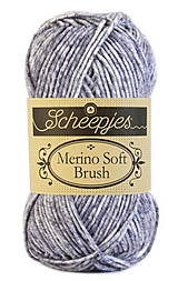 Galantéria - Merino Soft Brush - fialový melír - č.253 - 8776268_