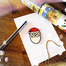 Magnetky - ★ Vianočná magnetka cartoon (Santa Claus) - 8772299_