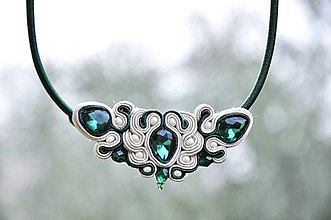 Náhrdelníky - Liza - šujtášový náhrdelník - 8780745_
