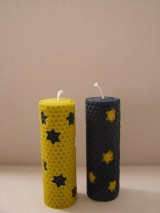 Svietidlá a sviečky - Vianočná sviečka hviezdičková - 8778108_