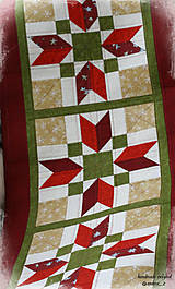 Úžitkový textil - obrus "vianočný kvet" - 8778728_