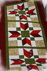 Úžitkový textil - obrus "vianočný kvet" - 8778734_