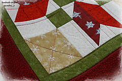 Úžitkový textil - obrus "vianočný kvet" - 8778735_