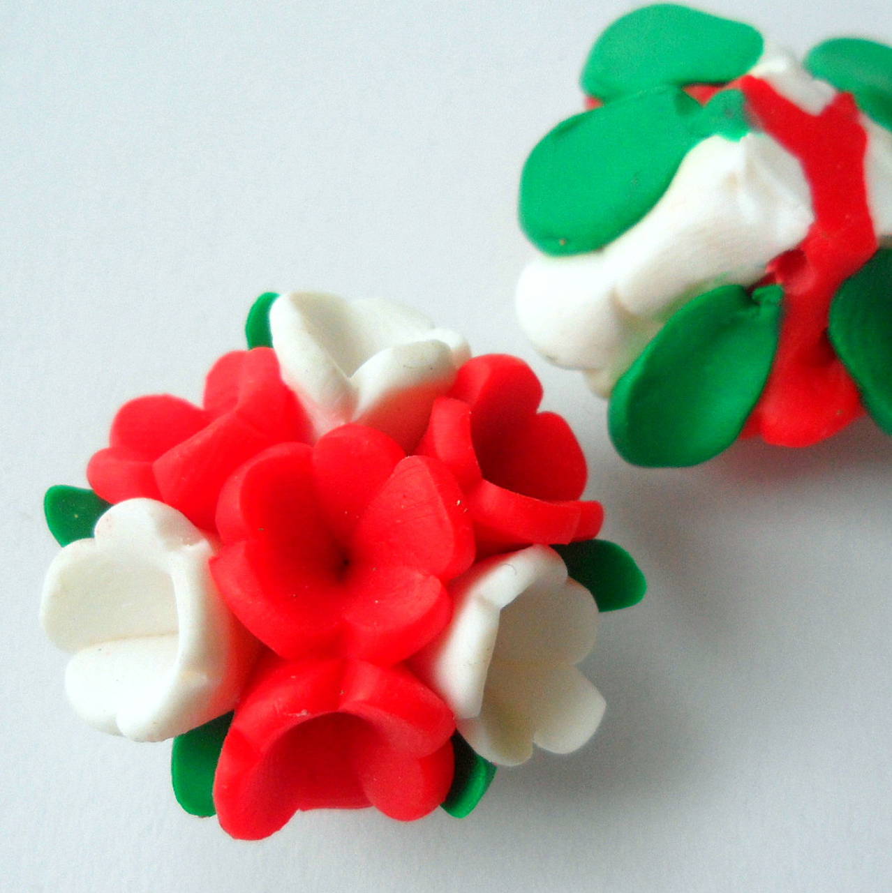 FIMO kvet 25mm (červená)