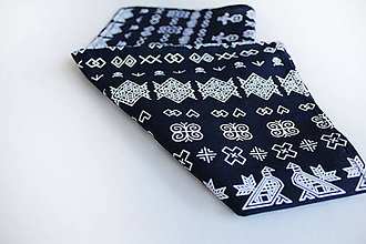 Pánske doplnky - Vreckovka do saka Čičmany - 8792155_
