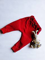 Detské oblečenie - Prešívane tepláky-červene (116) - 8792161_