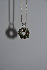 Iné šperky - Prívesok - korálkový donut - 8798673_