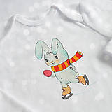 Detské oblečenie - Body zajko korčuliar - 8737568_