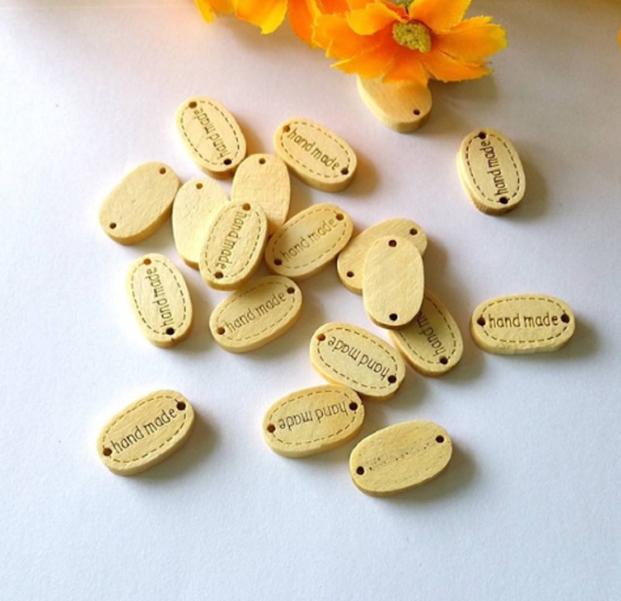 NT102 Drevená tabuľka handmade natur 1,9 x 1,2 cm