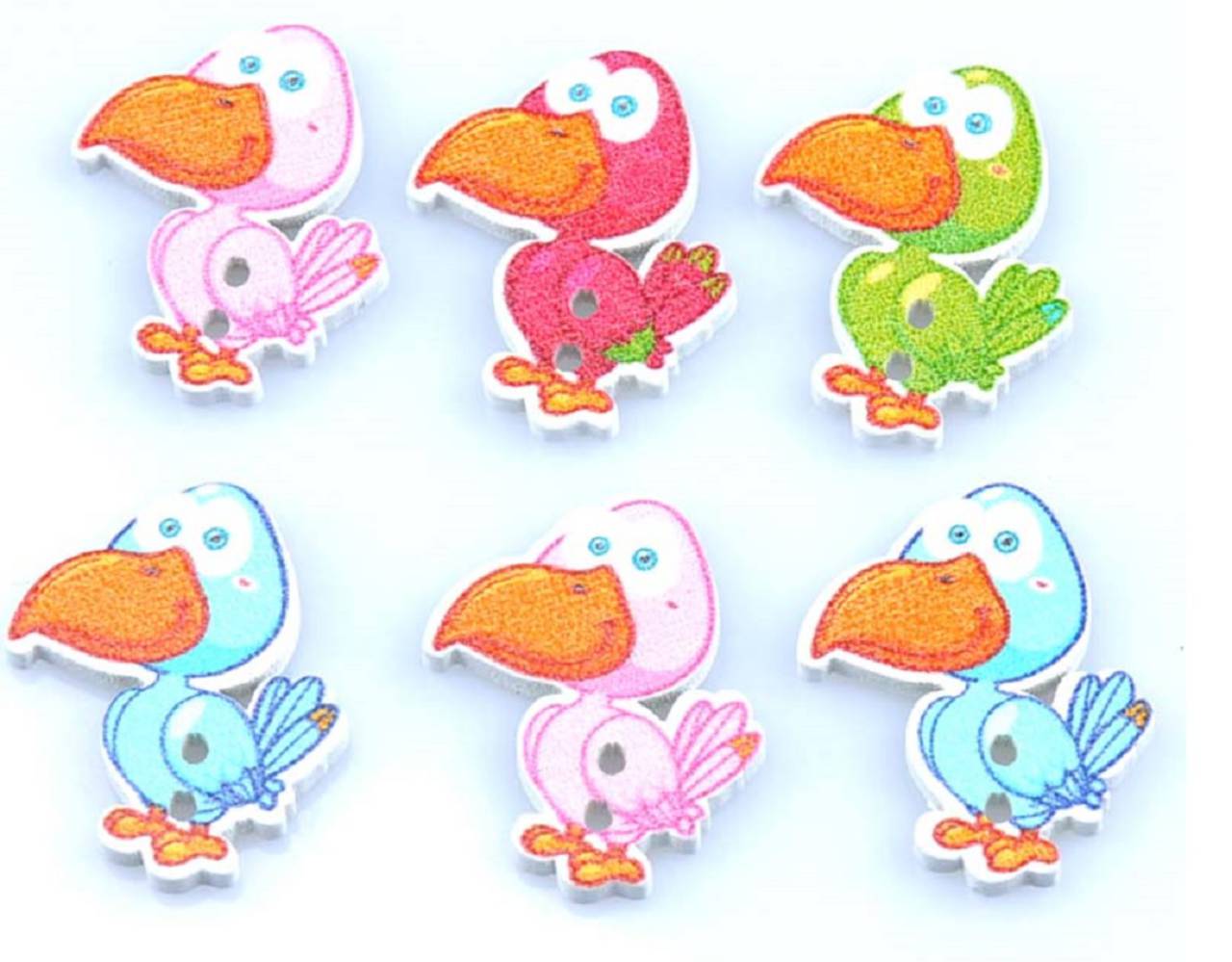 G104 Gombík drevený ďateľ 2 x 2,8 cm