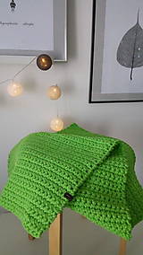 Úžitkový textil - Háčkovaný koberec - pistáciový - 8800300_