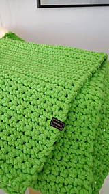 Úžitkový textil - Háčkovaný koberec - pistáciový - 8800302_
