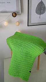 Úžitkový textil - Háčkovaný koberec - pistáciový - 8800311_