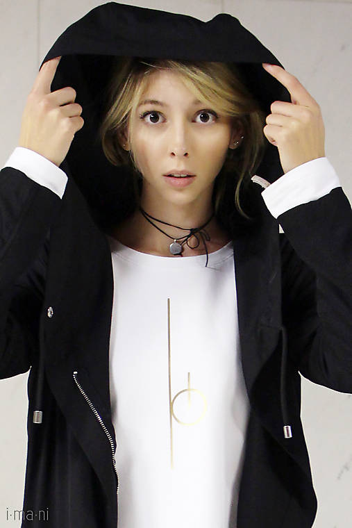 Dámska mikina biela M13m IO8 (S)