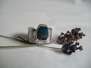 Prstene - Tmavomodrý variscit  - tiffany - 8805673_