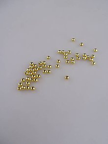 Korálky - korálka strieborná pozlátená 24 karátovám zlatom, na ukončovanie náramkov - 8807745_