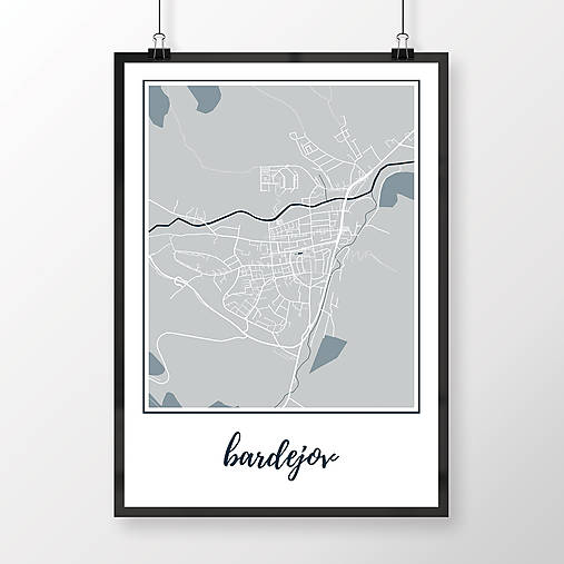 Grafika - BARDEJOV, klasický, svetlomodrý - 8808838_