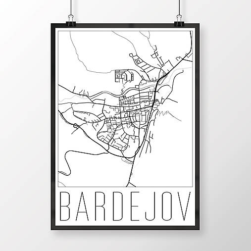 Grafika - BARDEJOV, moderný, biely - 8810067_