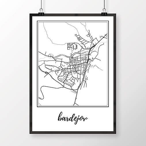 Grafika - BARDEJOV, klasický, biely - 8810074_
