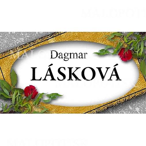 Tabuľky - Tabuľka na dvere 9x5cm - 8808843_