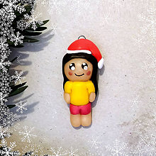 Dekorácie - Vianočné figúrky (dievča) - 8808549_