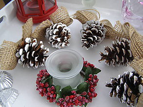 Dekorácie - šišky vianočné na stromček č.I. - 8822474_
