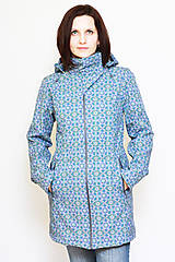 Bundy a kabáty - Softshellový kabát na nosenie detí- květinový vzor - 8822433_