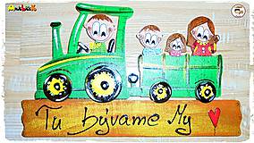 Menovka - rodinka na traktore