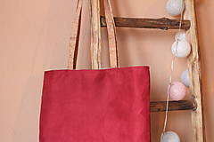 Veľké tašky - Korková taška Simple bordo - 8824482_